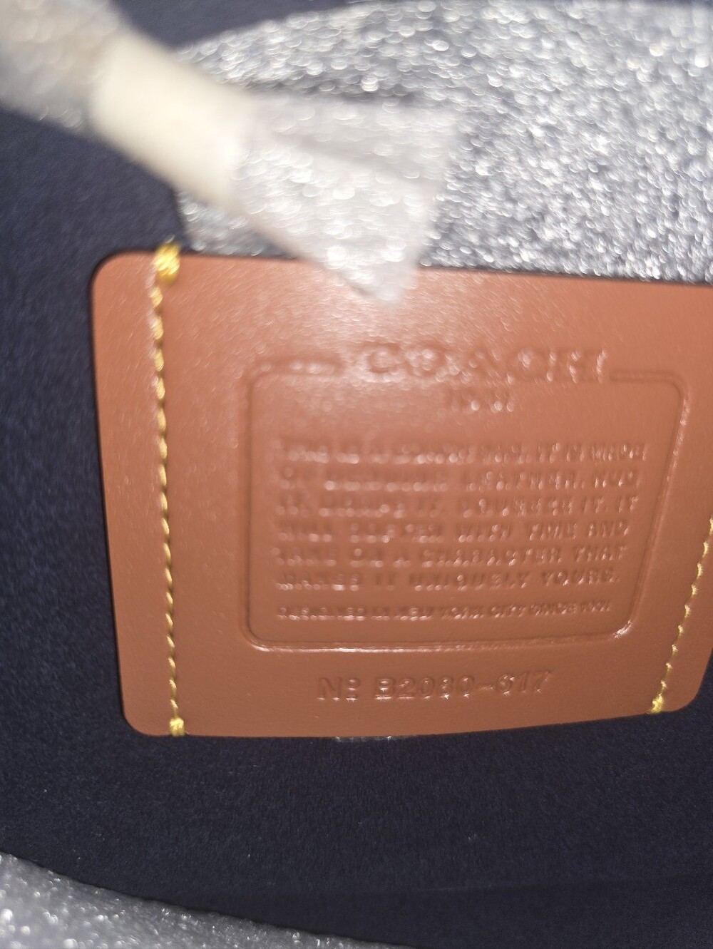 Coach Troupe Tote In Blue Lake With Multicolored Weaving - Picture 11 of 11